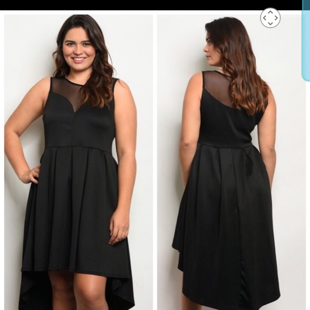 Plus size sleeveless skater dress dr23